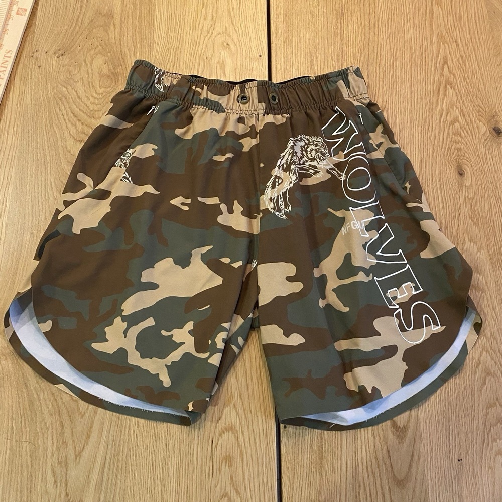 Darc Sport Wolves NFGU Bushido Camouflage Mesh Shorts Men's Small Pockets*